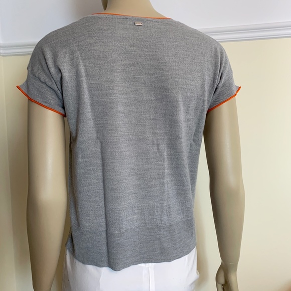 ESCADA Sport gray dragonfly wool top - Picture 8 of 12